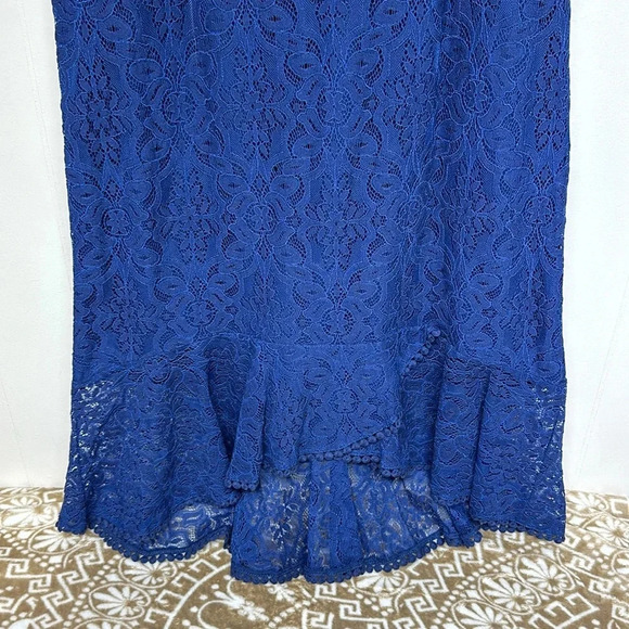 Cure Royal Blue Shift Dress Embellished SzL - Picture 3 of 12